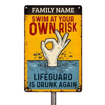 Personalized Pool Good Memories Funny Summer Metal Sign - Thegiftio UK