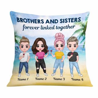 Personalized Brother Sister Pillow for Family - Thegiftio UK