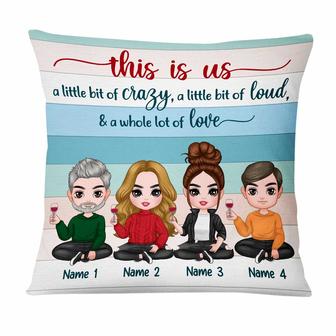 Personalized Family Icon Pillow for Loved Ones - Thegiftio UK