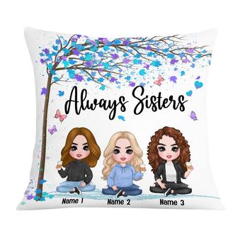 Personalized Family Icon Sisters Pillow - Thegiftio UK