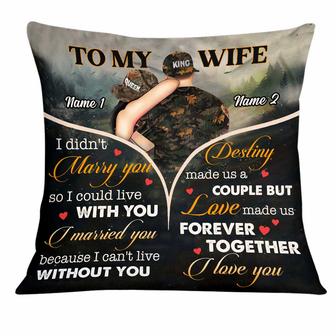 Personalized Hunting Deer Couple Pillow - Thegiftio UK