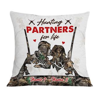Personalized Hunting Deer Couple Pillow - Thegiftio UK