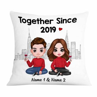 Personalized Couple Icon Pillow - Thegiftio UK