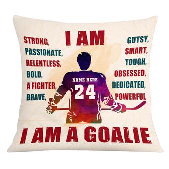Personalized Hockey I Am Pillow - Thegiftio UK