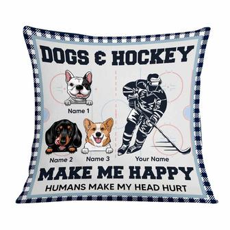 Personalized Hockey Dog Pillow - Thegiftio UK