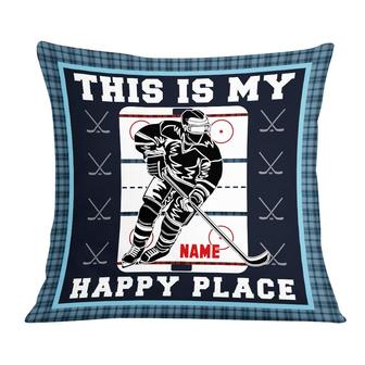 Personalized Gift For Hockey Lovers, Hockey Pillow - Thegiftio UK