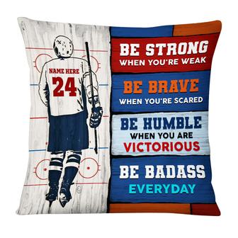 Personalized Gift For Hockey Lovers, Hockey Player Pillow - Thegiftio UK
