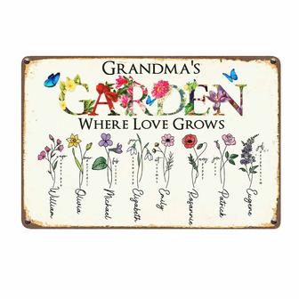 Personalized Vintage Metal Sign for Mom or Grandma - Thegiftio UK