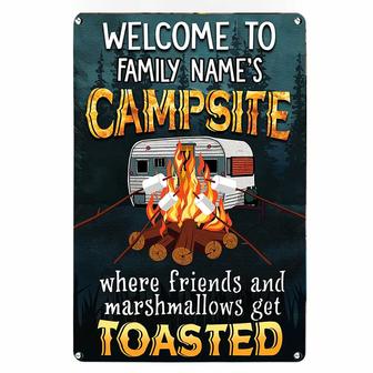 Personalized Camping Metal Sign for Outdoor Enthusiasts - Thegiftio UK
