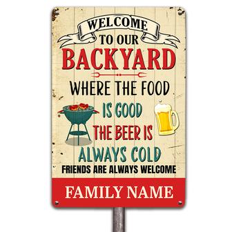 Personalized Metal Sign for Outdoor Decor - Thegiftio UK