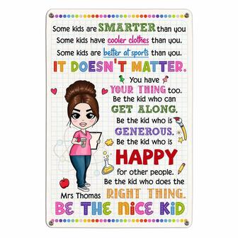 Personalized Teacher Classroom Metal Sign - Thegiftio