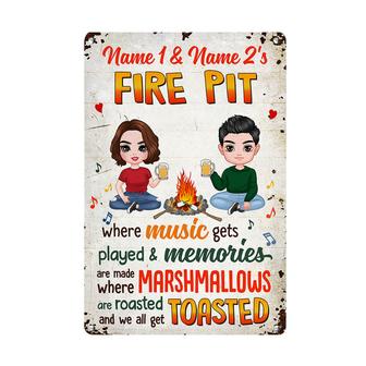 Personalized Metal Sign for Outdoor Firepit Lovers - Thegiftio UK