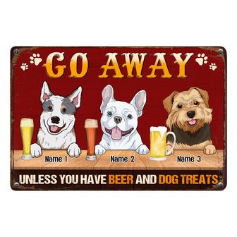 Personalized Dog Metal Sign for Outdoor Decor - Thegiftio UK