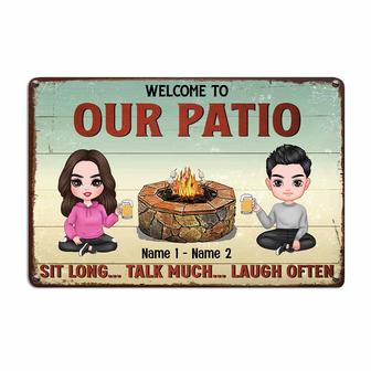 Personalized Outdoor Decor Patio Porch Metal Sign - Thegiftio UK