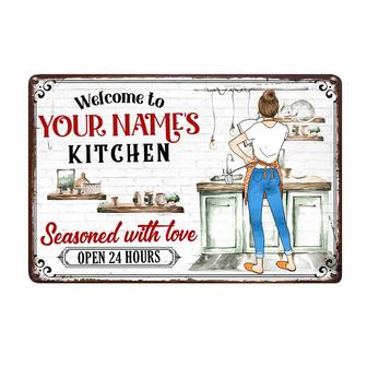 Personalized Vintage Metal Sign for Kitchen Decor - Thegiftio UK