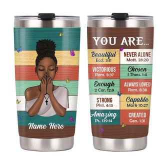 Personalized God You Are BWA Steel Tumbler - Thegiftio UK