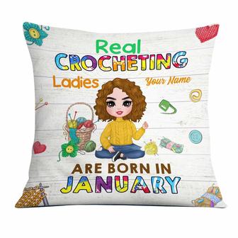 Personalized Gift For Crochet Lovers, Love Crochet Pillow - Thegiftio UK