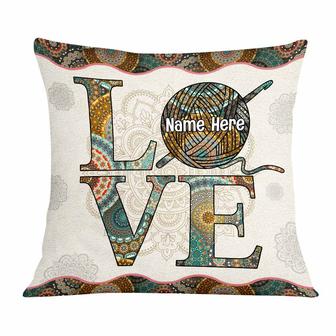 Personalized Crocheting Gift, Love Crocheting , Crocheting Gift, Love Crochet Pillow - Thegiftio UK