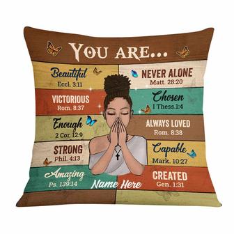 Personalized BWA You Are Beautiful Pillow - Thegiftio UK