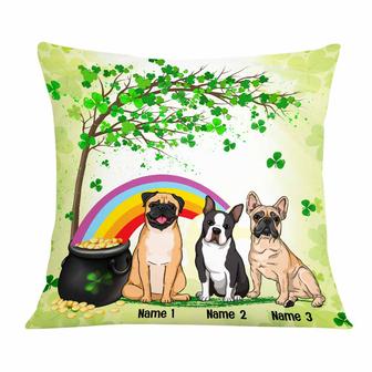 Personalized Happy Patrick's Day Dog Pillow - Thegiftio