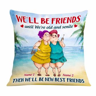 Personalized Old Friends Pillow - Thegiftio UK
