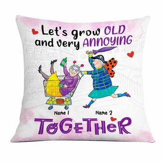 Personalized Senile And Old Friends Pillow - Thegiftio UK