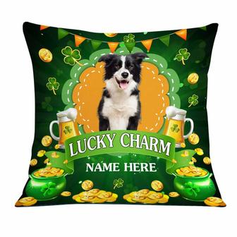 Personalized Patrick's Day Dog Photo Pillow - Thegiftio UK