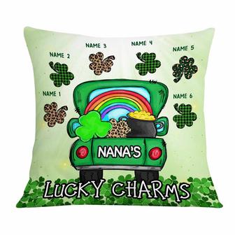 Personalized Patrick's Day Mom Grandma Gifts, Grandma's lucky charm Pillow - Thegiftio