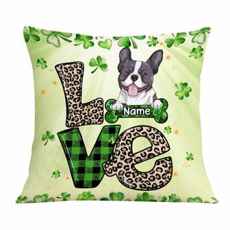 Personalized Happy Patrick's Day Dog Pillow - Thegiftio