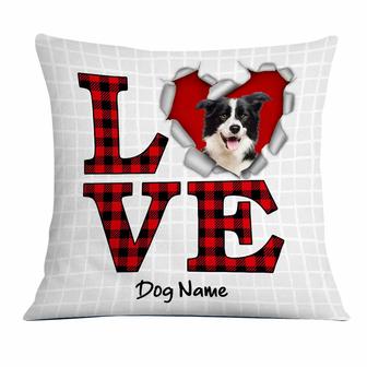 Personalized Love Dog Valentine Pillow - Thegiftio UK