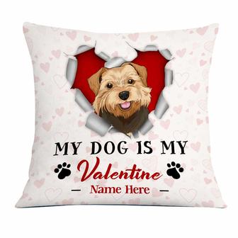 Personalized Dog Valentine Pillow - Thegiftio UK