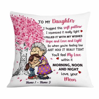 Personalized Mom Grandma Granddaughter Grandkid Pillow - Thegiftio UK
