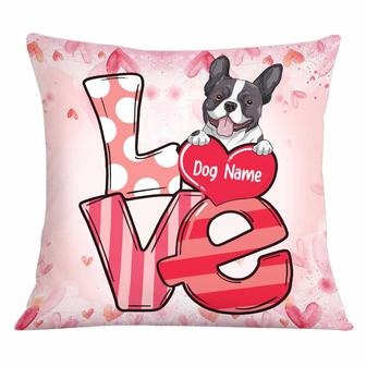 Personalized Dog Valentine Love Pillow - Thegiftio UK