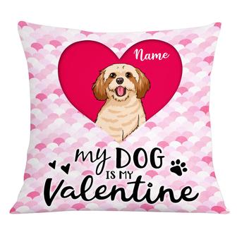 Personalized Dog Mom, Fur Mama For Life, Dog Is Valentine Pillow - Thegiftio