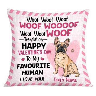 Personalized Funny Dog Gifts, Dog Valentine Pillow - Thegiftio UK