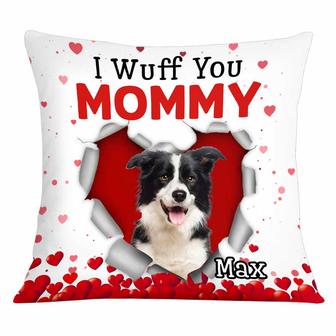 Personalized Photo Dog Valentine Heart Pillow - Thegiftio UK