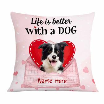 Personalized Dog Valentine Pillow - Thegiftio UK