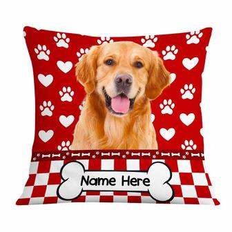 Personalized Photo Dog Valentine Pillow - Thegiftio UK