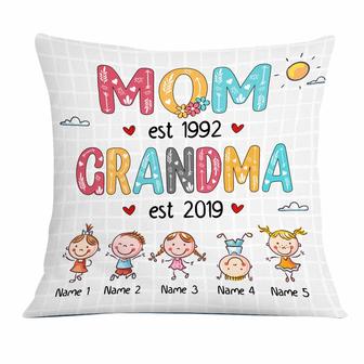 Personalized Love Mom Grandma Pillow - Thegiftio UK