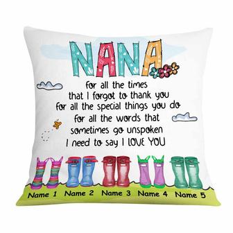 Personalized Love Mom Grandma Pillow - Thegiftio UK