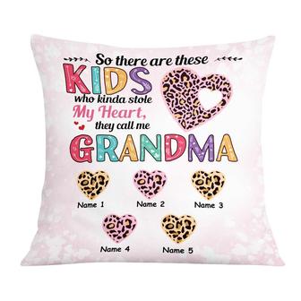 Personalized Stole Love Mom Grandma Heart Pillow - Thegiftio UK
