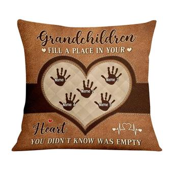 Personalized Love Mom Grandma Heart Pillow - Thegiftio UK