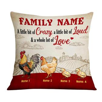 Personalized Chicken Family This Is Us Pillow - Thegiftio