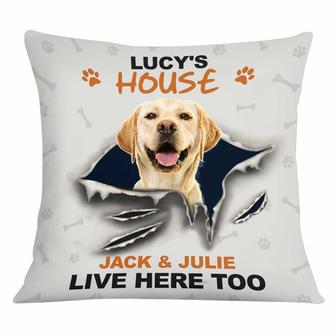 Personalized Dog House Photo Pillow - Thegiftio