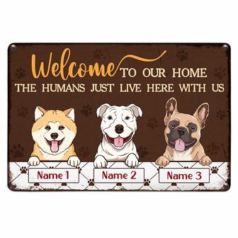 Personalized Indoor Dog Metal Sign for Dog Lovers - Thegiftio UK