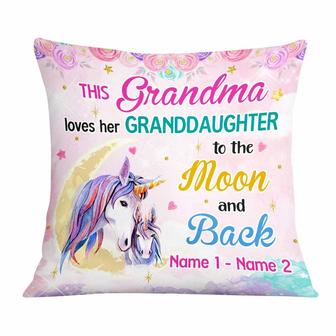 Personalized Unicorn Mom Grandma Daughter Granddaughter Pillow - Thegiftio