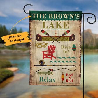 Personalized Garden Flag for Lake House Lovers - Thegiftio UK