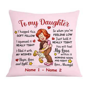 Personalized Mother Daughter Hug This Pillow - Thegiftio UK