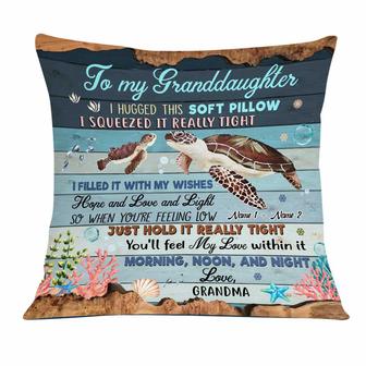 Personalized Turtle Mom Grandma Daughter Granddaughter Hug This Pillow - Thegiftio UK