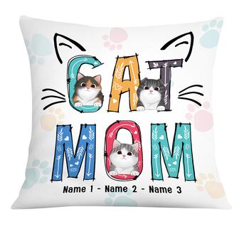 Personalized Gift For Cat Mom, Cat Lovers Gifts, Cat Mom Pillow - Thegiftio